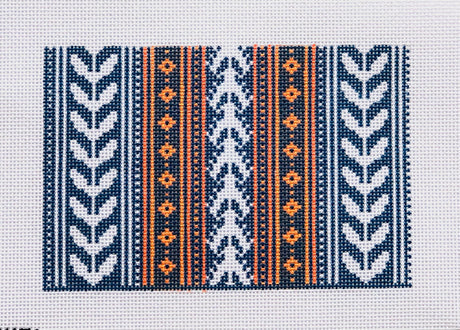 Blue and Orange Clutch
