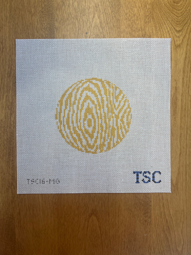 The Sheffield Collection ·  Faux Bois Round-Gold