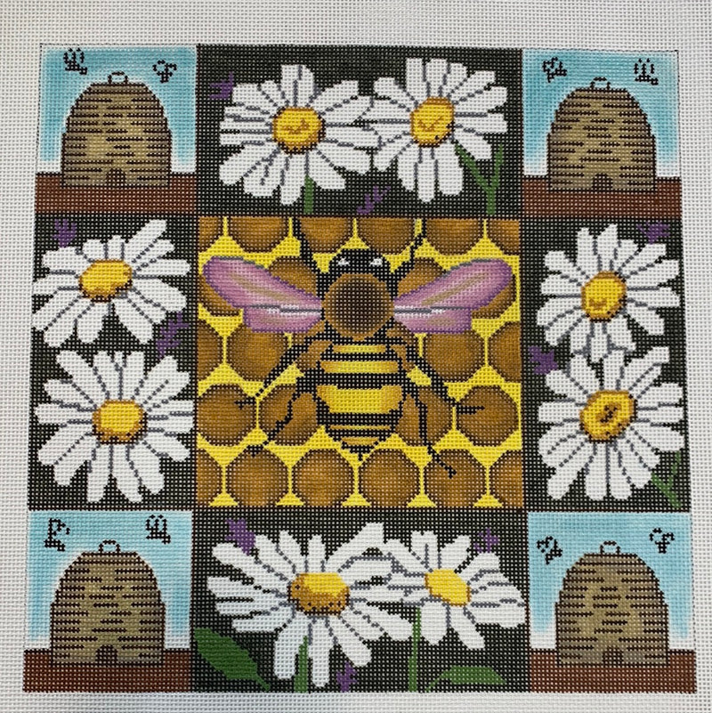 Honey Bees and Daisies