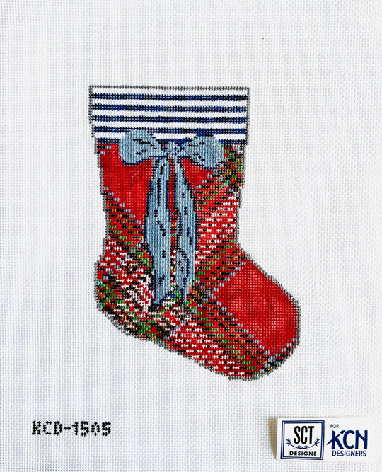 Red Tartan - Mini Stocking