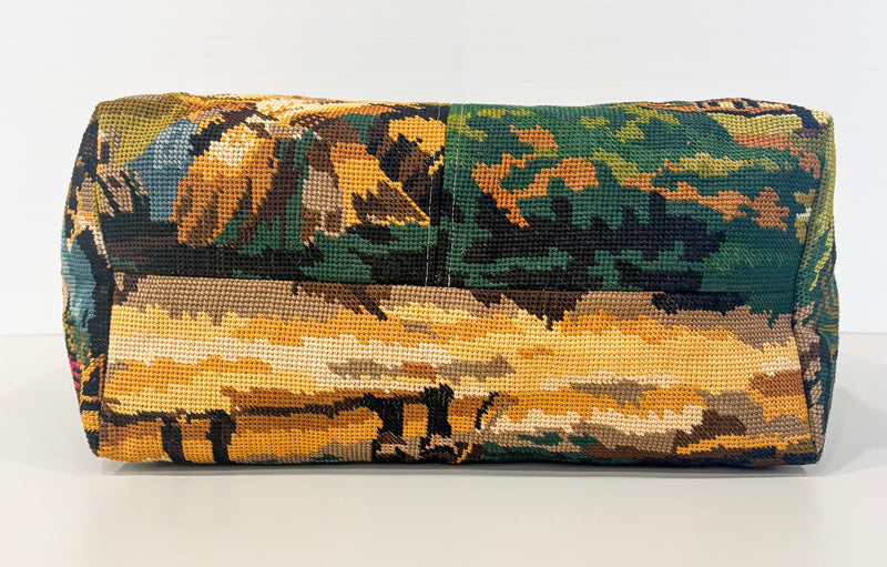 After the Hunt Tote - Bespoke Needlepoint Bag Collection