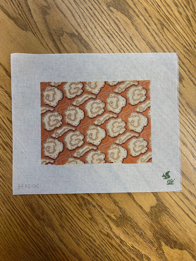 The Squirrel & The Snail ·  Mandarin Clouds Clutch-Deep Coral