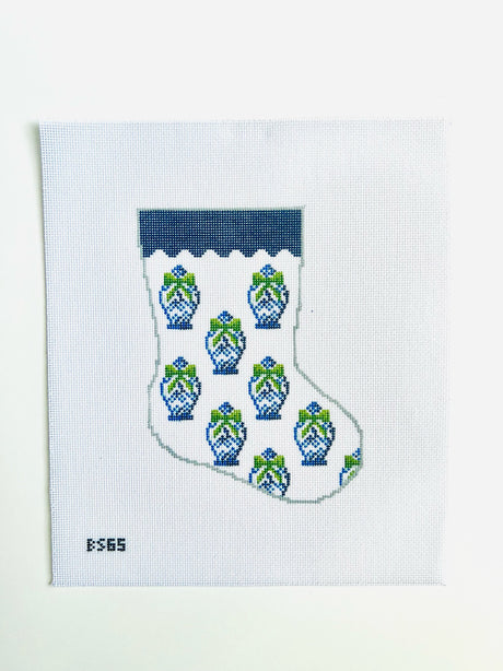 Ginger Jar Pattern - Ornament Sized Stocking