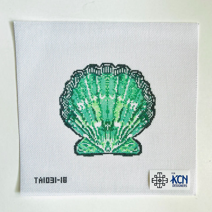 Scallop Ornament - Green