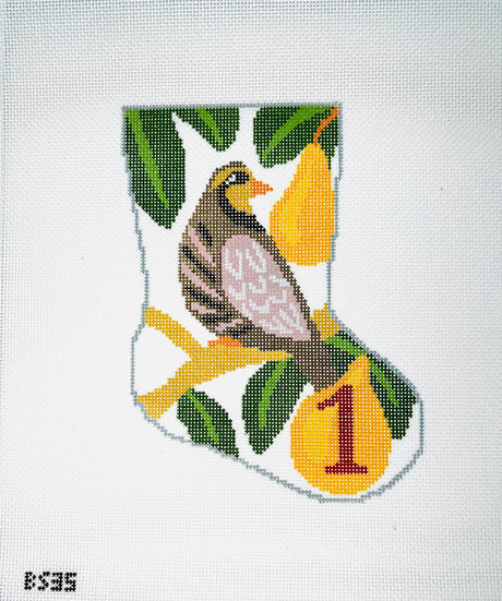 A Partridge in a Pear Tree - Ornament Sized Stocking