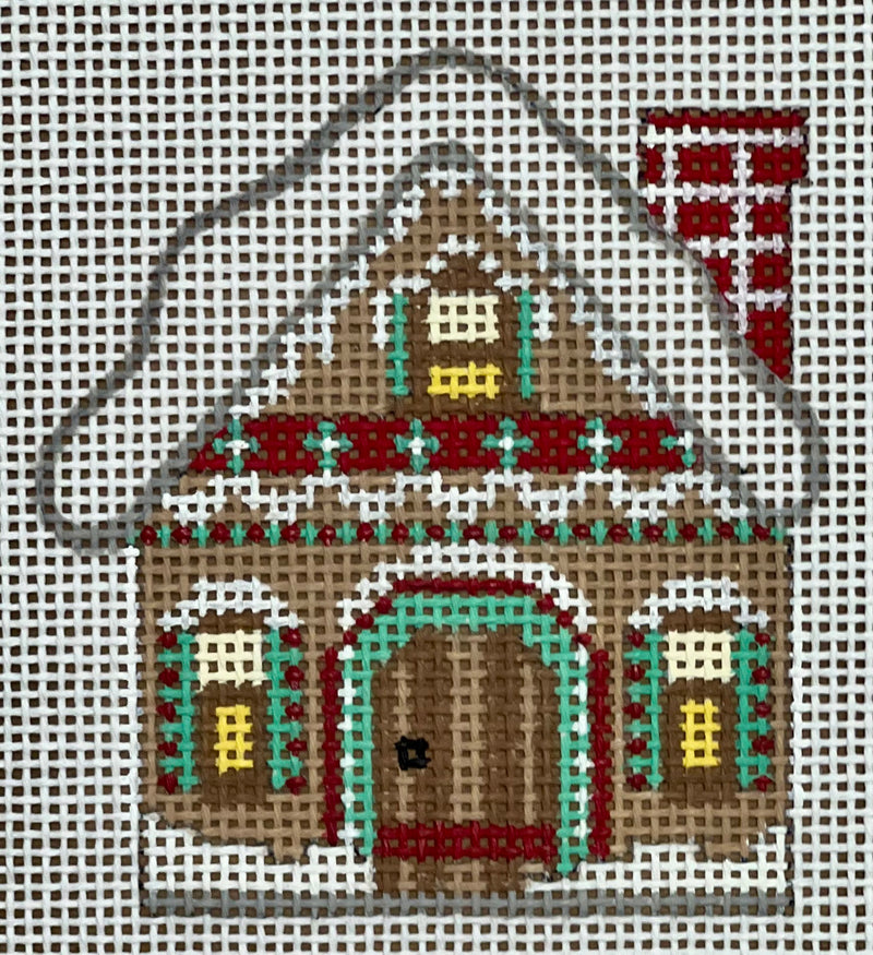 Gingerbread House Ornament -  Boxed Chimney