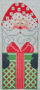 Santa with Green Present