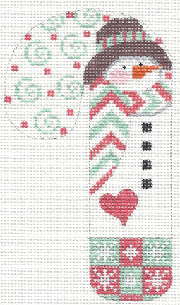 Snowman with Hat Candy Cane