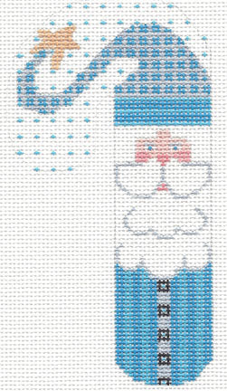 Santa Gold Star Candy Cane