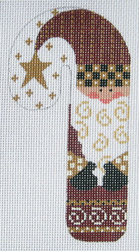 Red and Black Santa Candy Cane