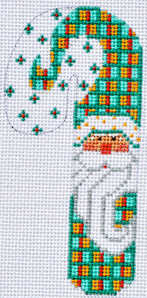 Holly Santa Candy Cane