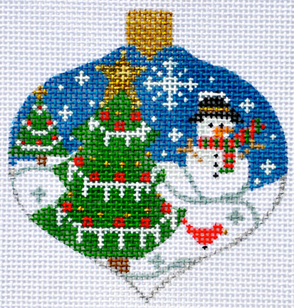 Snowman and Tree Ornament