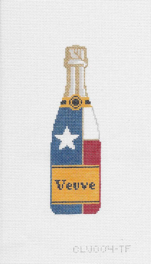 Veuve Bottle - Tx Flag