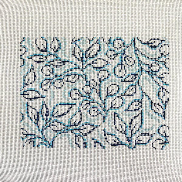 Blue Floral Pattern - Julia McGahee
