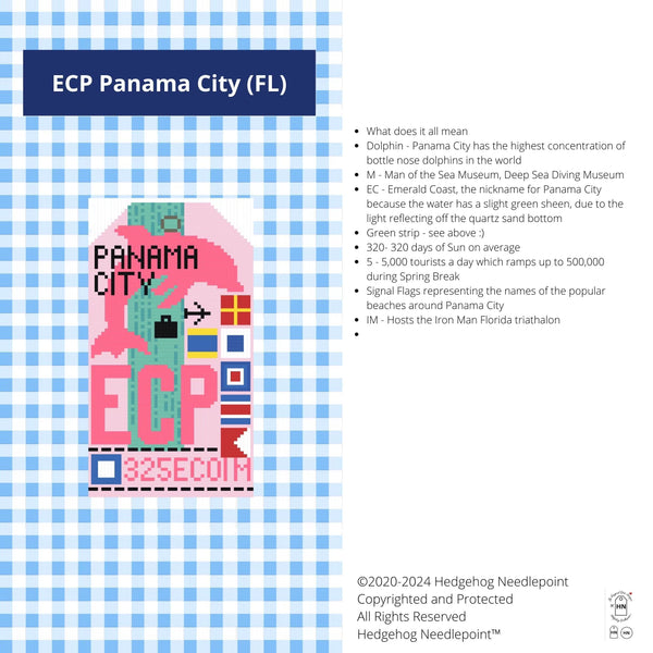 Retro Travel Tag · Panama City