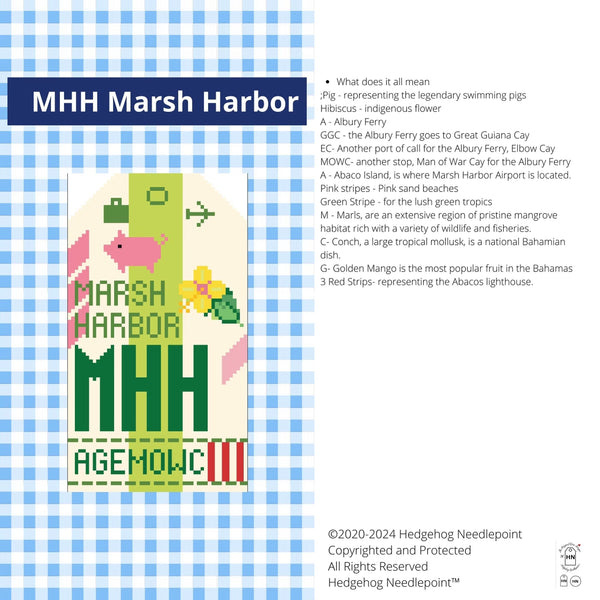 Retro Travel Tag · Marsh Harbor
