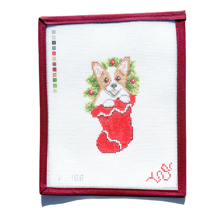 Corgi in a Stocking
