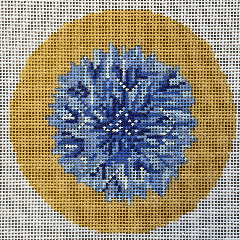 Amelia Bond ·  Cornflower on Gold Ornament