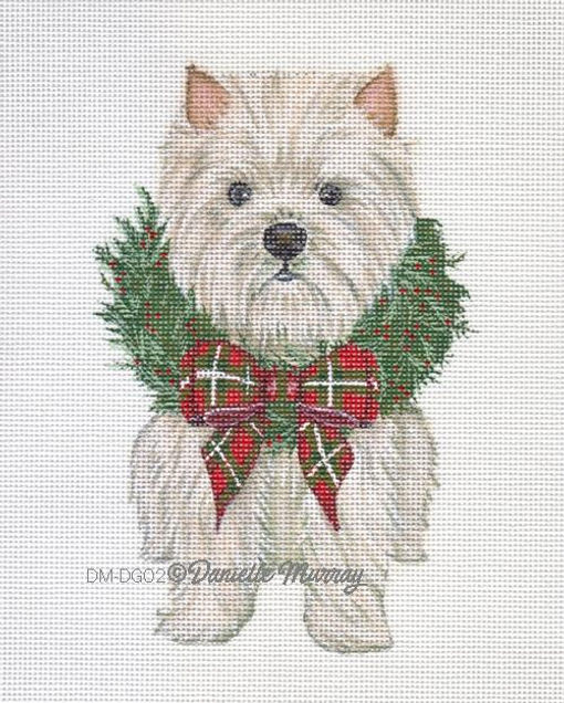 Dog: Holiday Westie ornament