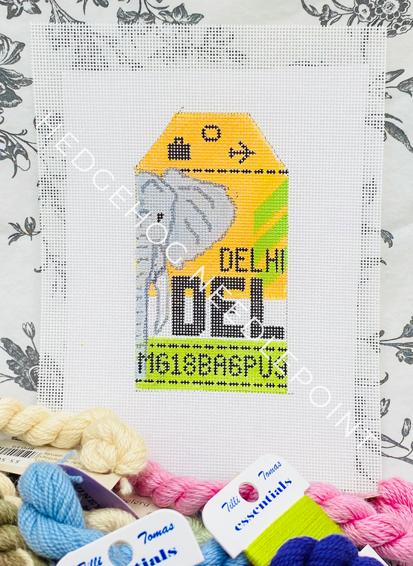 Retro Travel Tag · Delhi