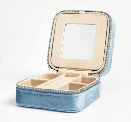 4" Square Velvet Jewelry Box