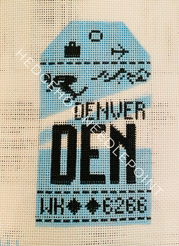 Retro Travel Tag · Denver
