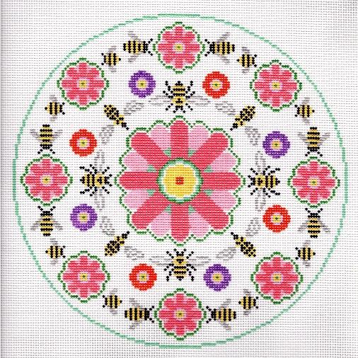 Flowers & Bees Pillow