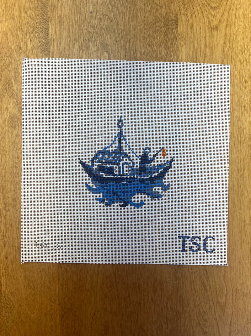 The Sheffield Collection ·  Blue Willow Deconstructed-Boats