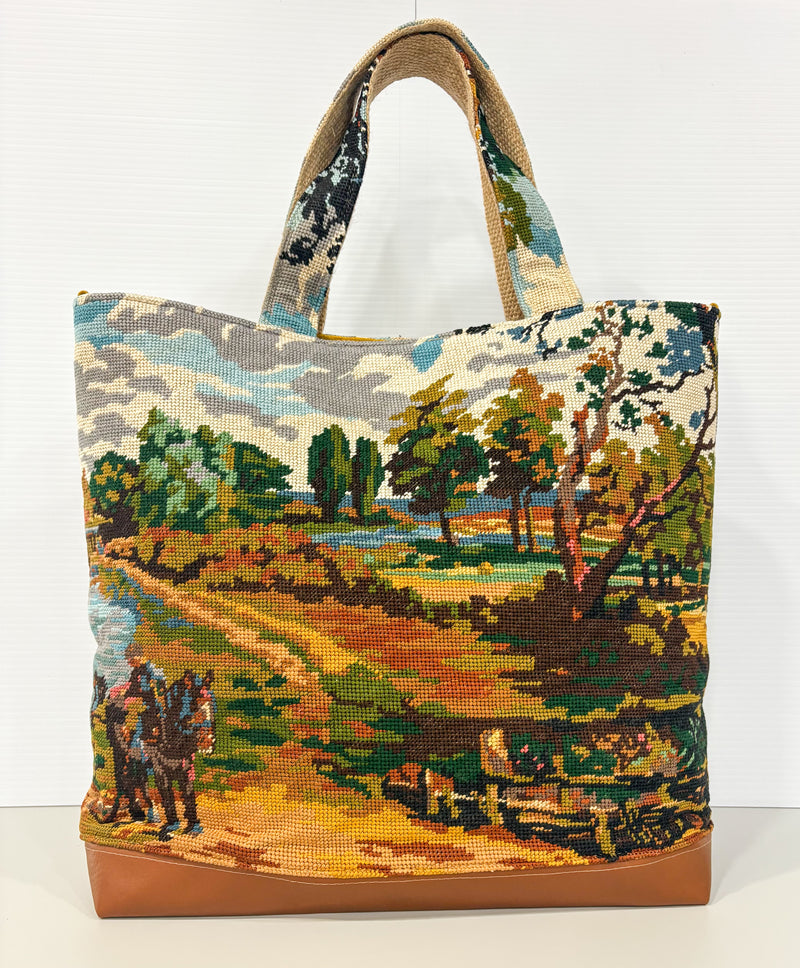 Countryside Tote - Bespoke Needlepoint Bag Collection