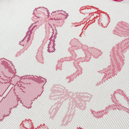 Bow Coquette Pillow 8"