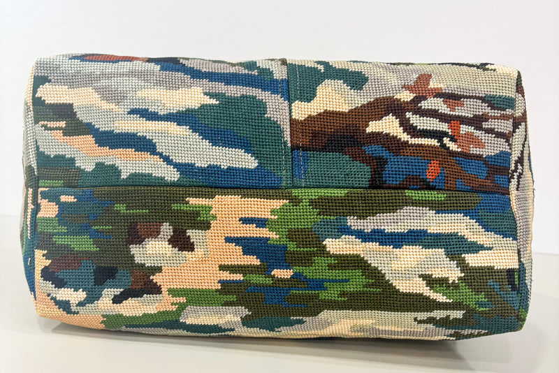 Snow Deer Tote - Bespoke Needlepoint Bag Collection