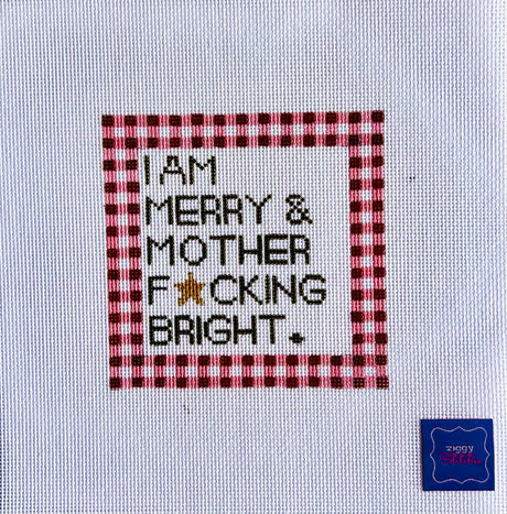 Merry & Bright Gingham (18 mesh)