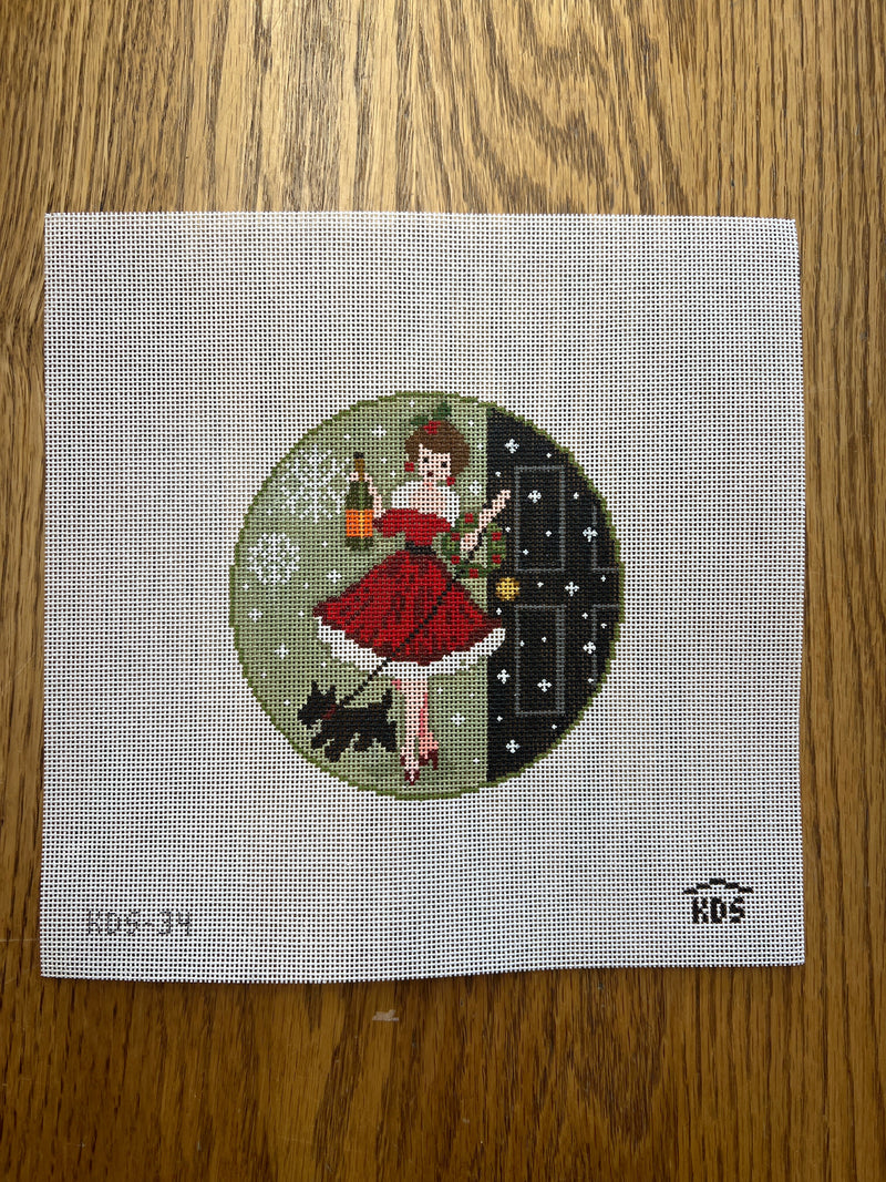 Kirkland Design ·  Betty Loves Bubbles #1 (w/scottie) Canvas and Stitch Guide