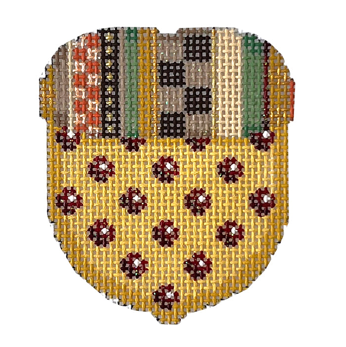 Stripe Cap/Red Dot Acorn