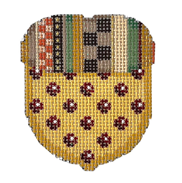 Stripe Cap/Red Dot Acorn