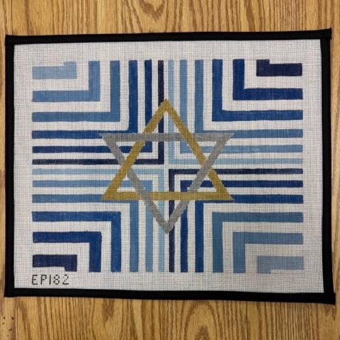 Blue Stripe Star Tallis