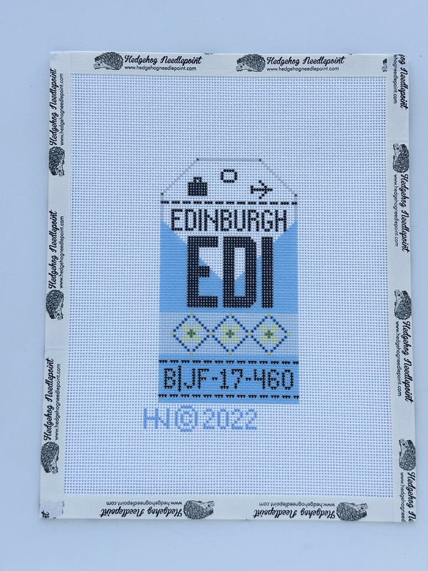 Retro Travel Tag · Edinburgh