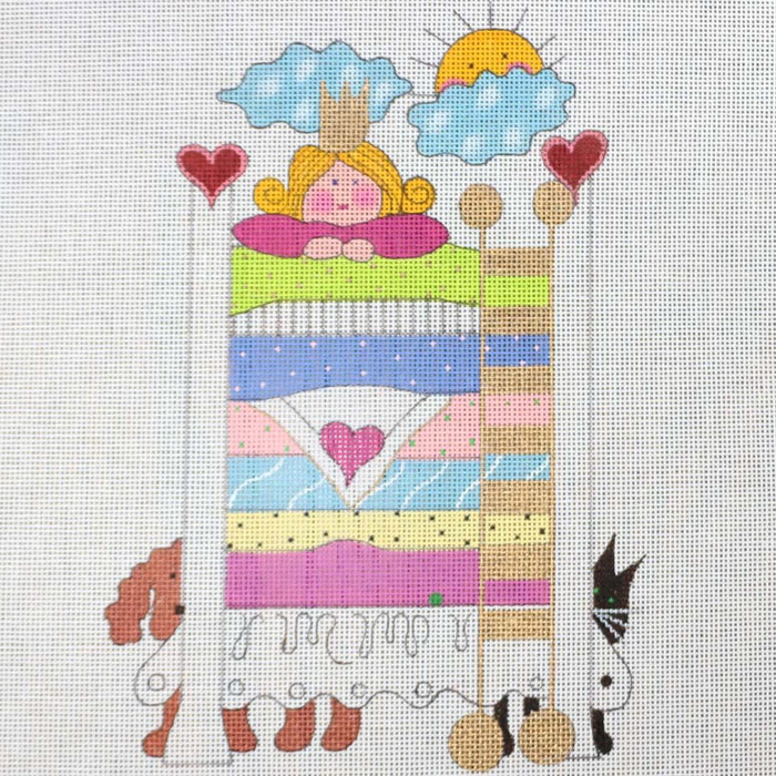 Princess with Pea canvas (includes stitch guide)