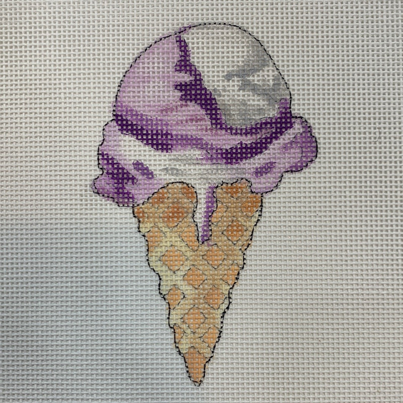 Raspberry Ice Cream Cone