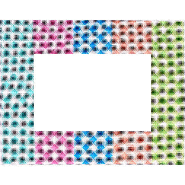 Multi Gingham Frame  4x6 Opening