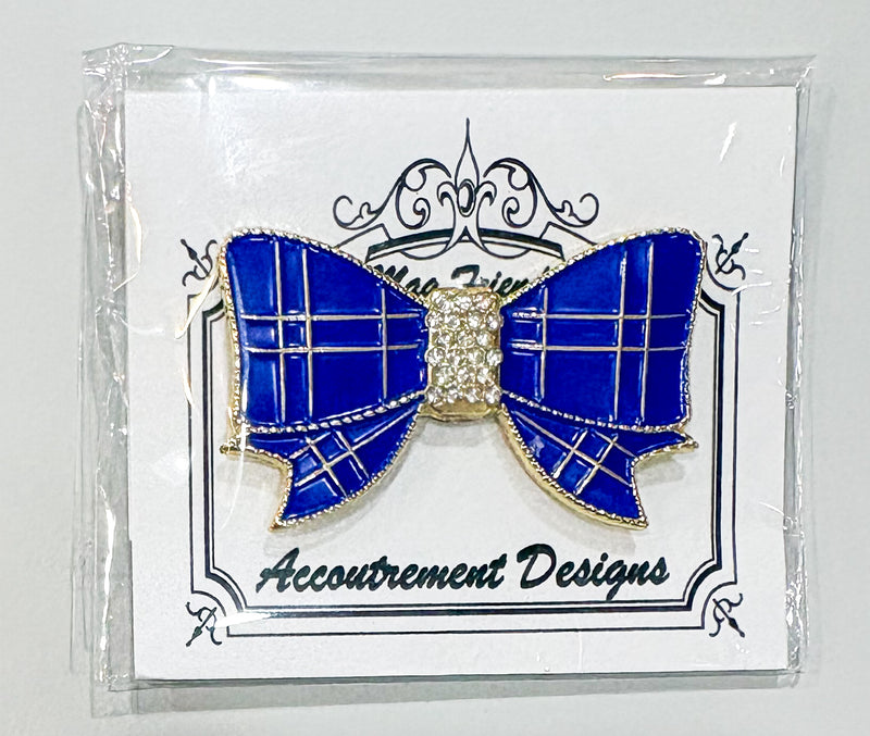 Blue Crystal Bow Needleminder