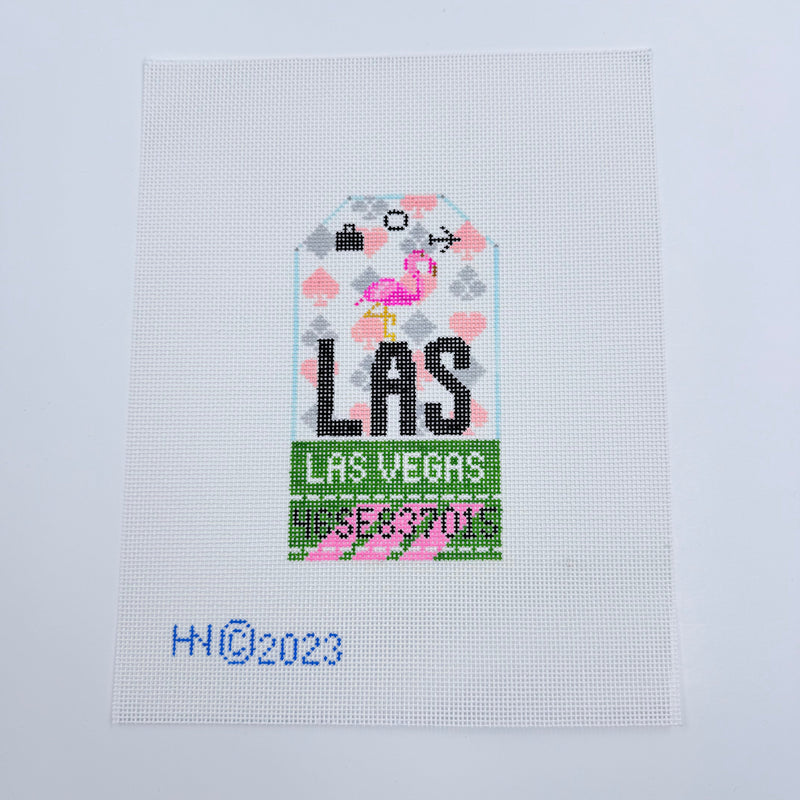 Retro Travel Tag · Las Vegas