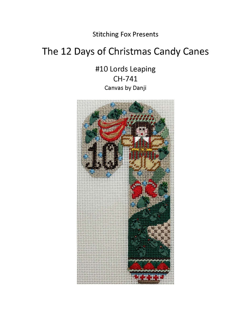Stitch Guides for Candy Canes · 12 Days of Christmas