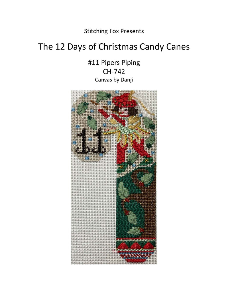 Stitch Guides for Candy Canes · 12 Days of Christmas