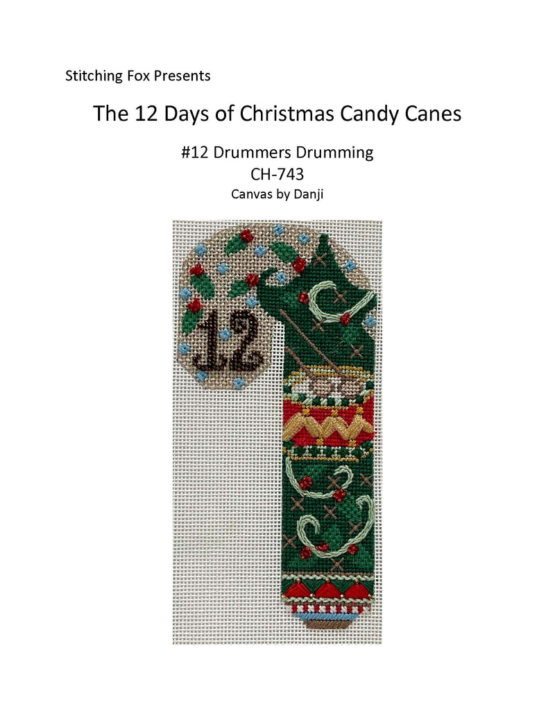 Stitch Guides for Candy Canes · 12 Days of Christmas