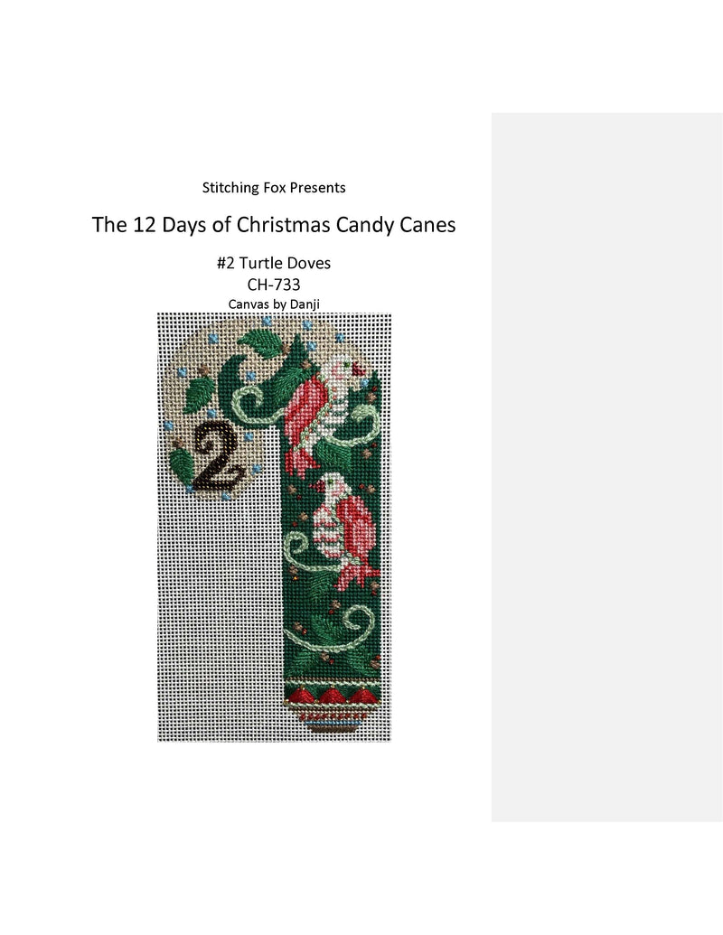 Stitch Guides for Candy Canes · 12 Days of Christmas
