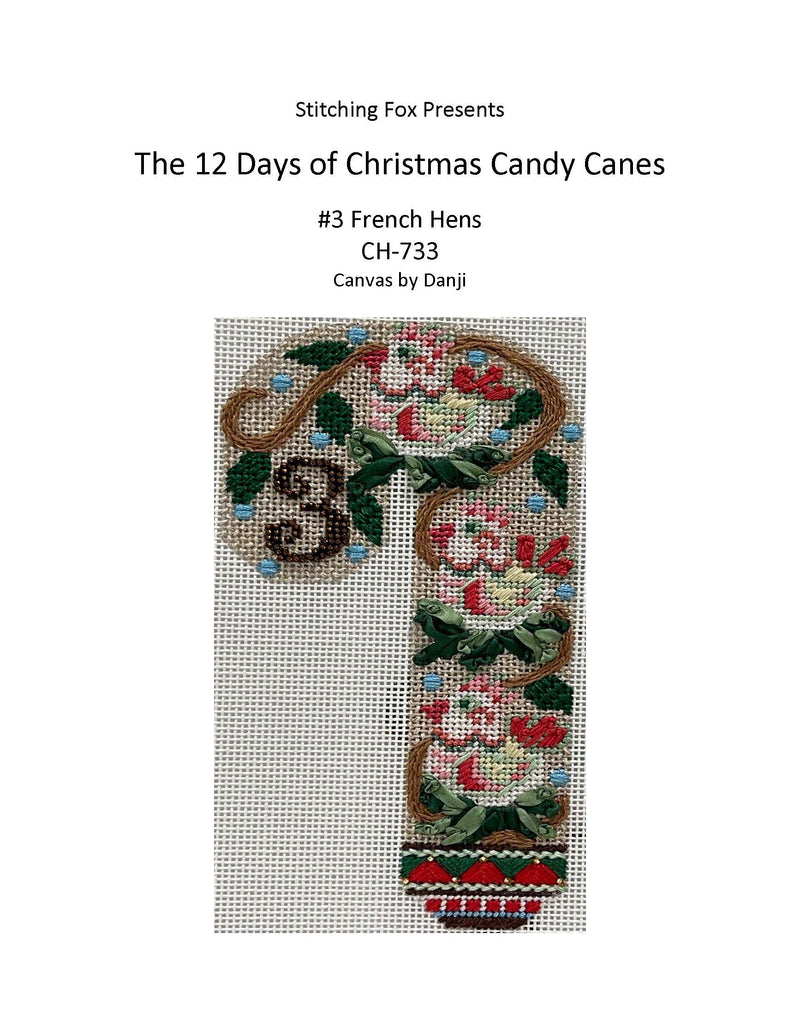 Stitch Guides for Candy Canes · 12 Days of Christmas