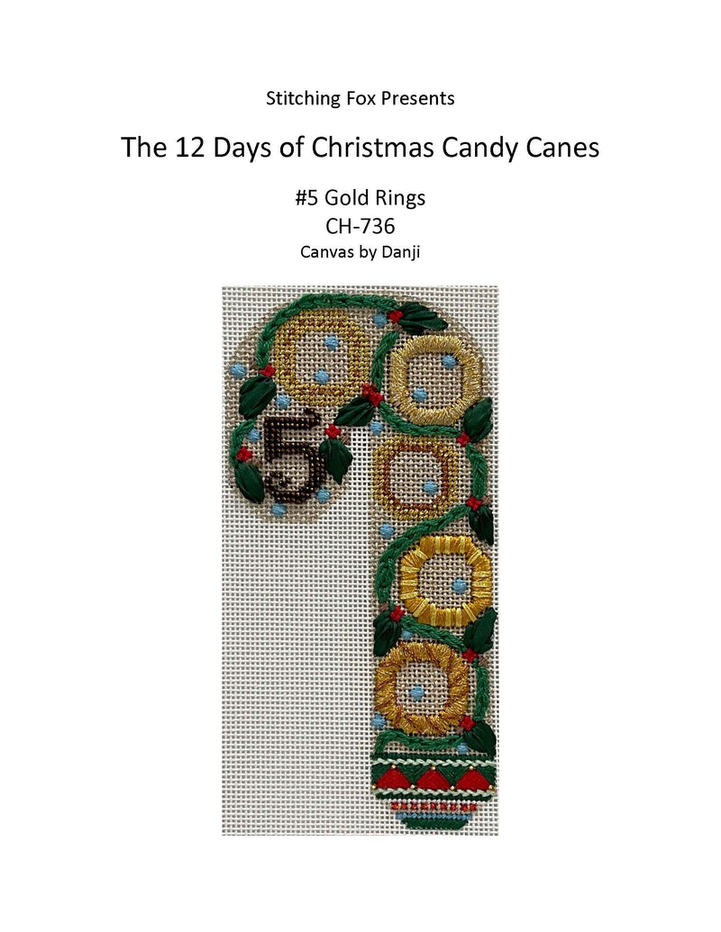 Stitch Guides for Candy Canes · 12 Days of Christmas