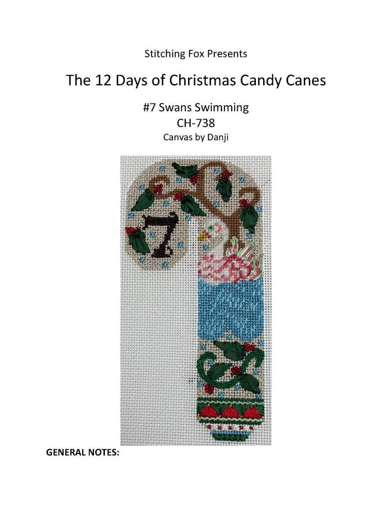 Stitch Guides for Candy Canes · 12 Days of Christmas