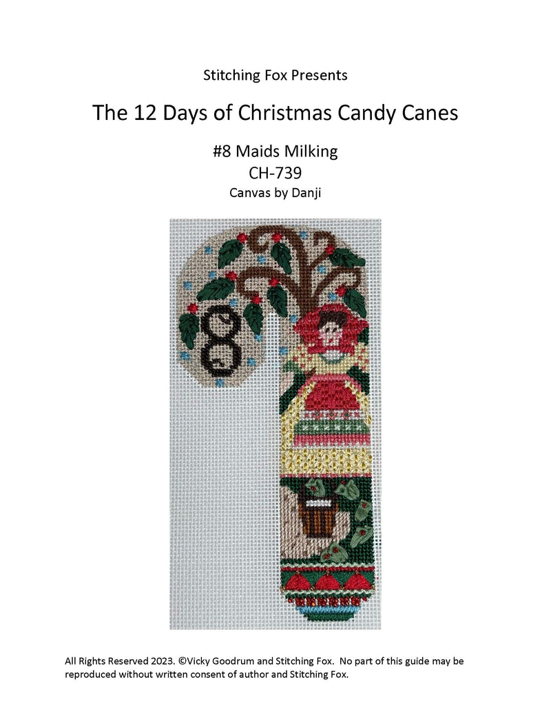Stitch Guides for Candy Canes · 12 Days of Christmas